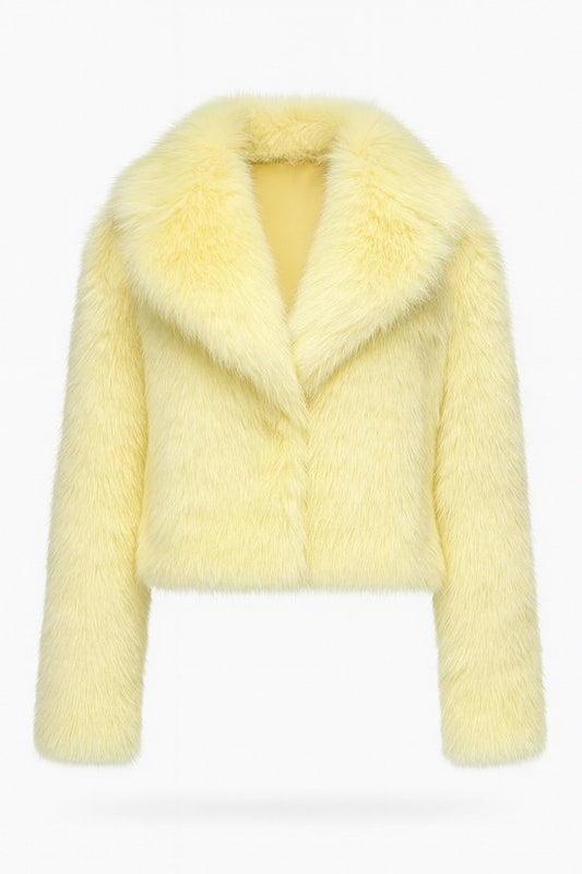 Premium Faux Fur Jas Geel