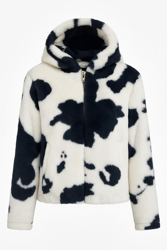 Faux Fur Jas Cow