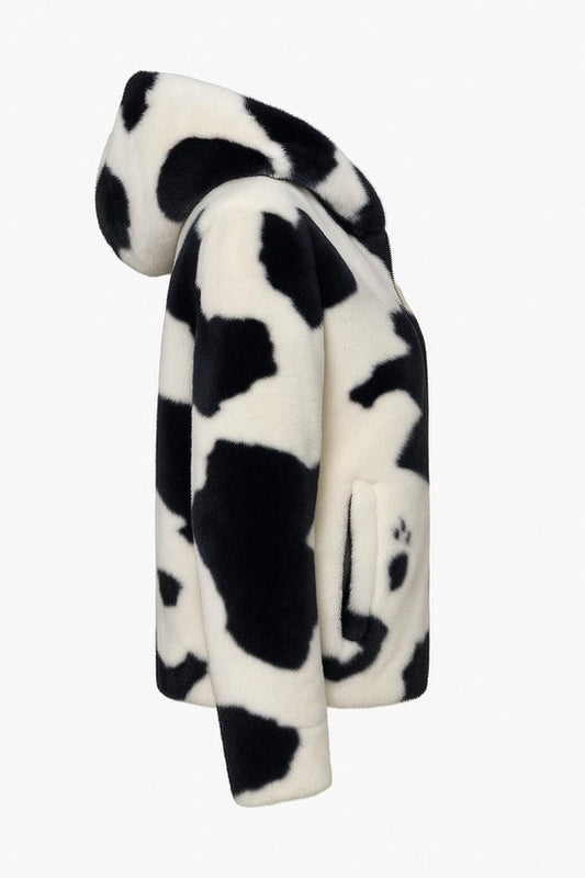 Faux Fur Jas Cow