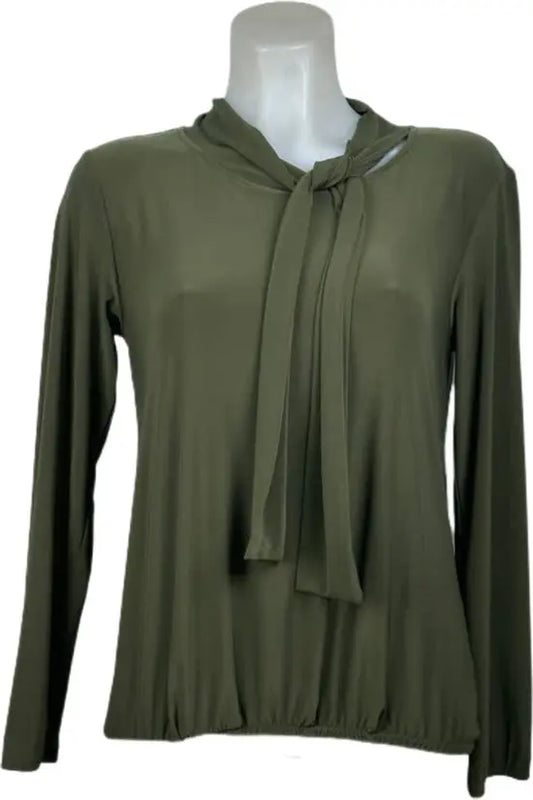 Angelle Milan – travelstof blouse – Army blouse met Koord – Ademend – Kreukvrij – Duurzame Blouse - Mapsy B.V