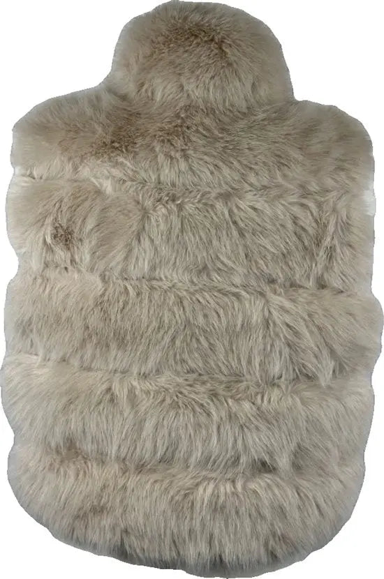 Elegante Dames Faux Fur Bontjas – Warm en Zacht - Beschikbaar in 4 stijlvolle kleuren - One Size - Wit/cremeachtig