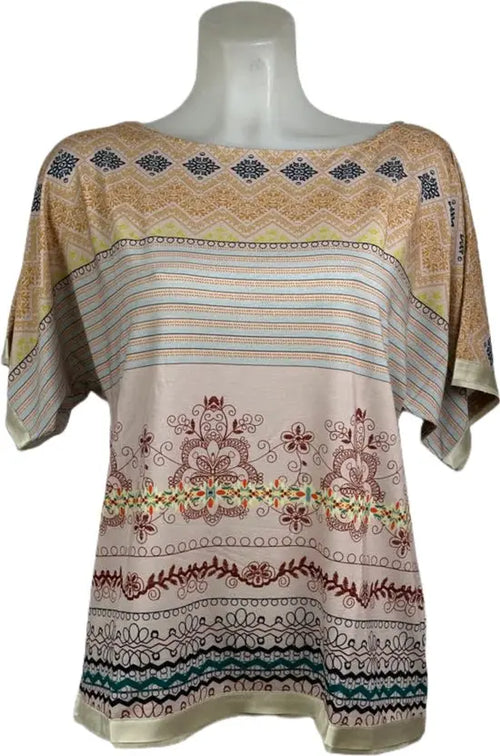 Soggo - travelstof blouse - Multiprint blouse - Ademend - Kreukvrij - in 2 maten - Mapsy B.V