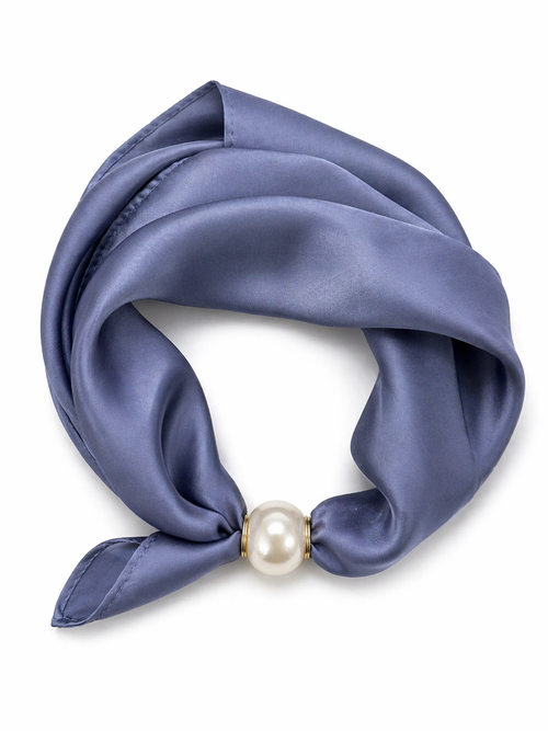 HS Parelsjaal - In 9 Nieuwe Kleuren - HIT - Blauw/Grijs