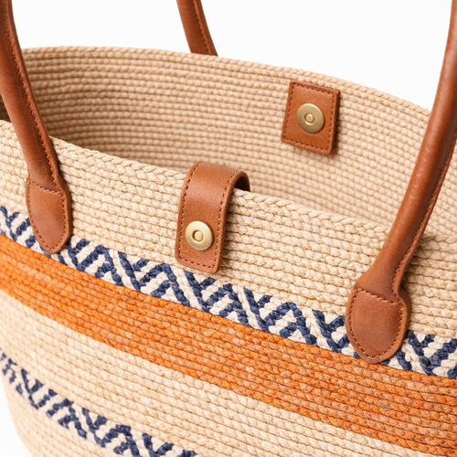 HS Strandsetje - Hoed + Tas - praktisch voor dagelijks gebruik - 5 kleuren - DETAIL