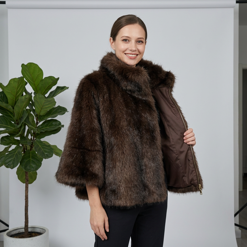 Faux Fur Jas – Model 41054