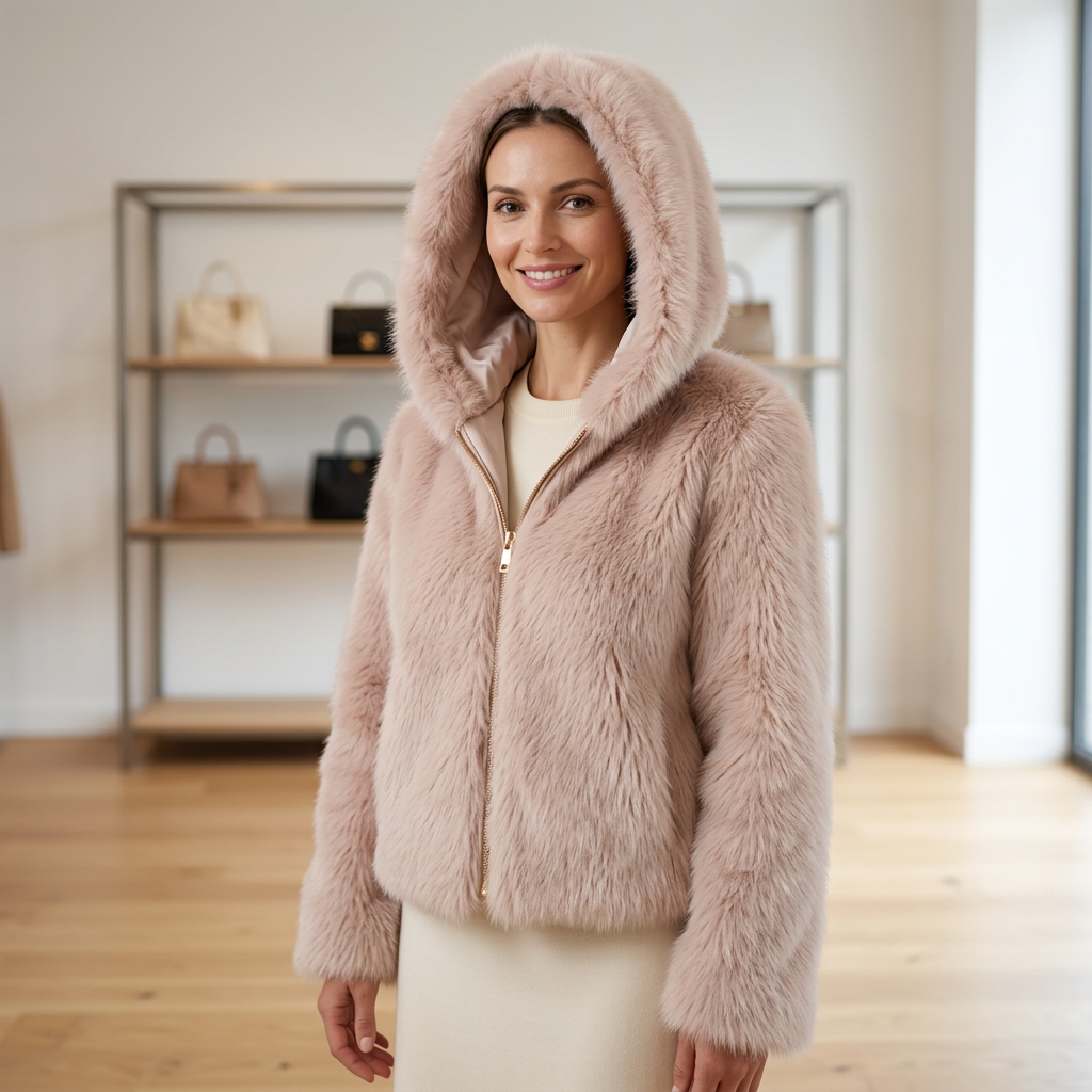 Faux Fur Jas – Model 41185