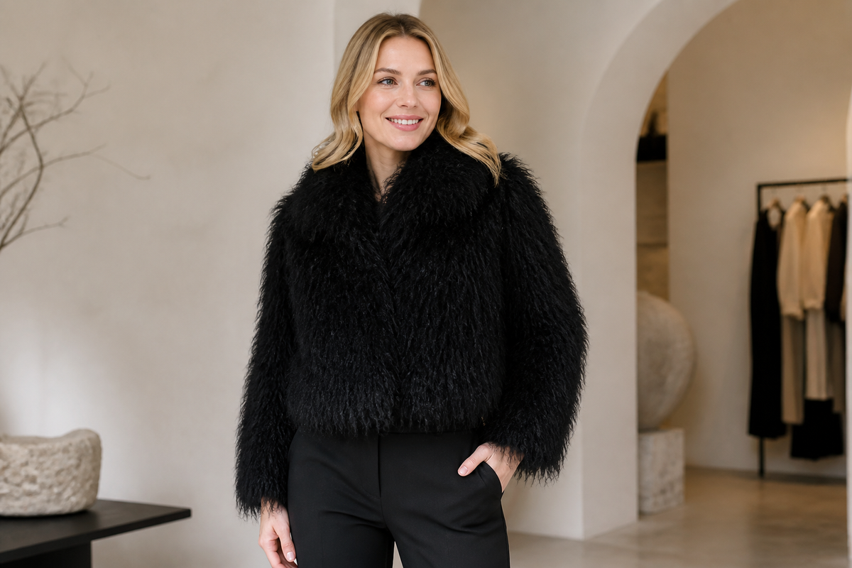 Shaggy Harige Jas - S/M en M/L