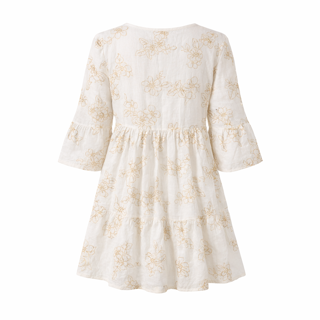 HS Zomerjurk - Luchtig - Free Size - comfortabele pasvorm - 2 kleuren - BACK