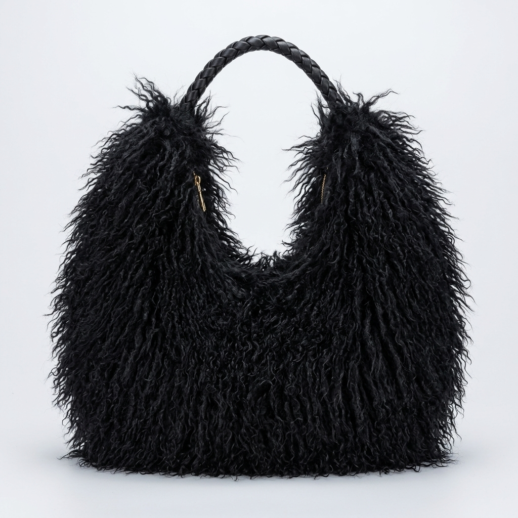 Faux Fur Shaggy Tas