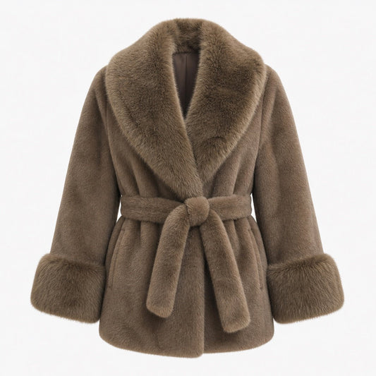 Faux Fur Jas - One Size