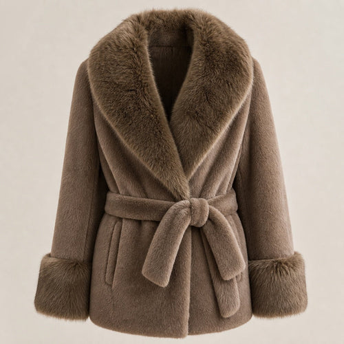 Faux Fur Jas - One Size