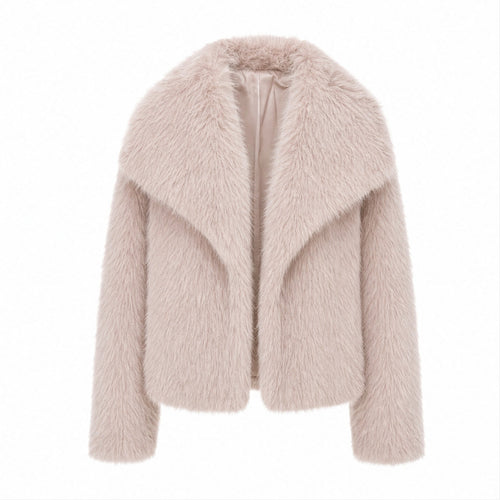 Korte Faux Fur Jas - Lange Mouwen - One Size