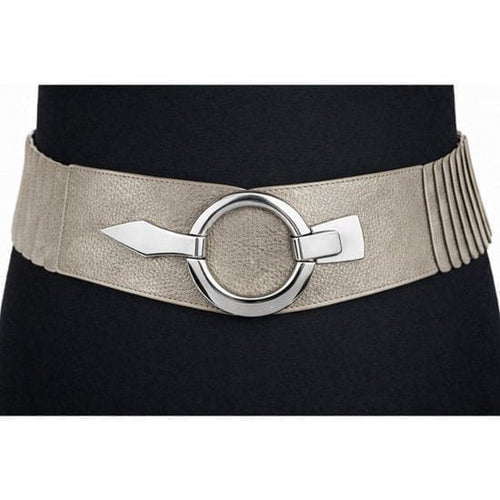 Elastische Tailleriem met Metalen Gesp – Vegan Leer