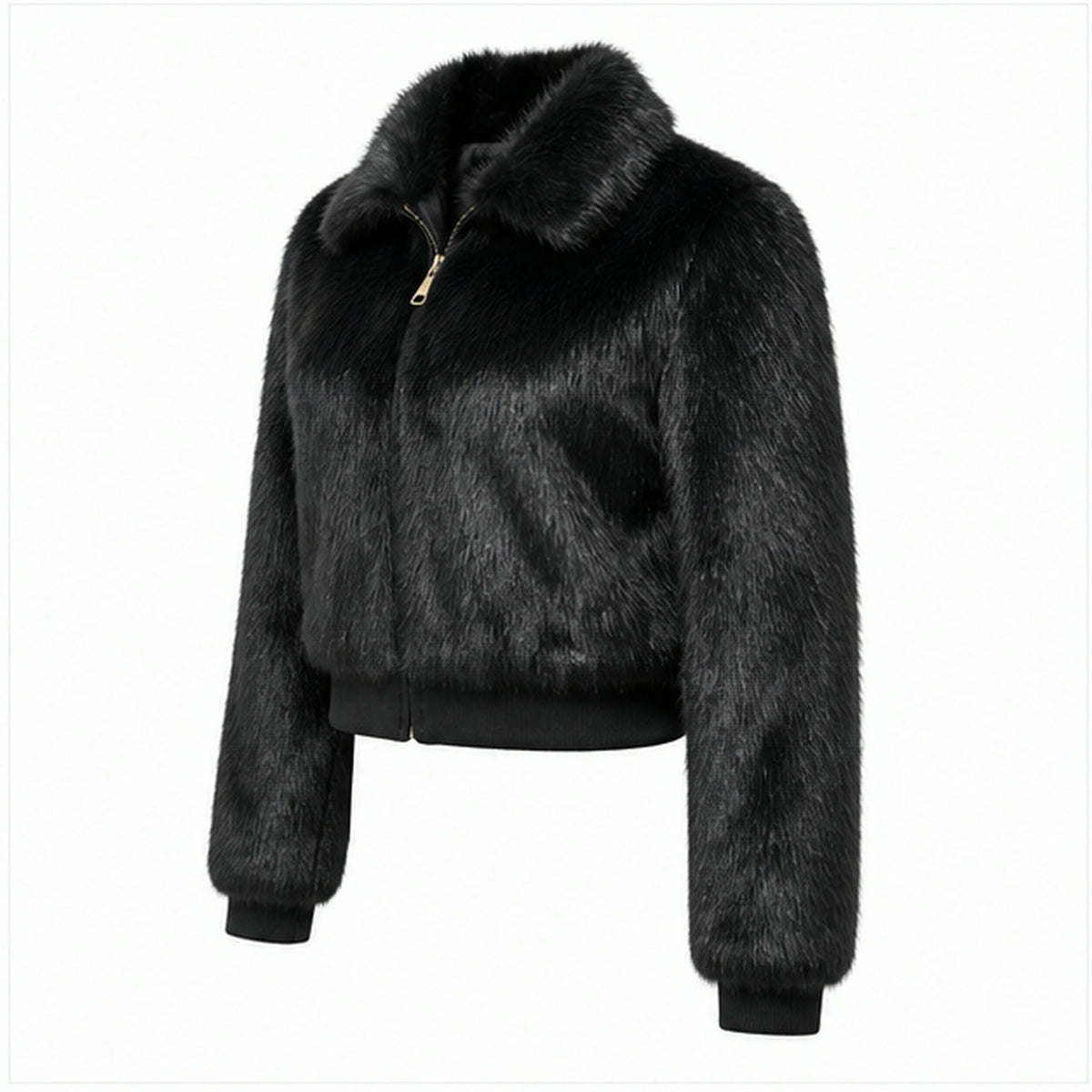 Faux Fur Bomberjas met Elastische Band - One Size