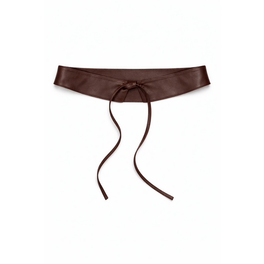 HS Riem - In 10+ Kleuren - Tailleriem Geknoopt - Bruin
