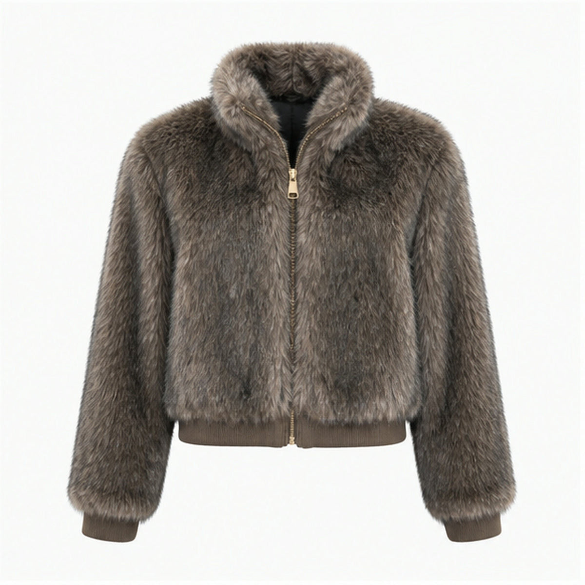Faux Fur Bomberjas met Elastische Band - One Size