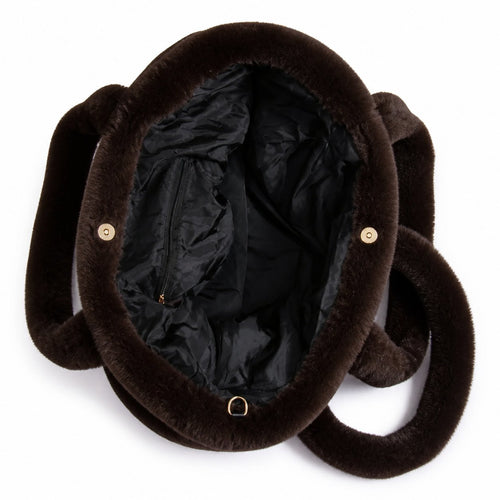 Faux Fur Hand- en Schoudertas