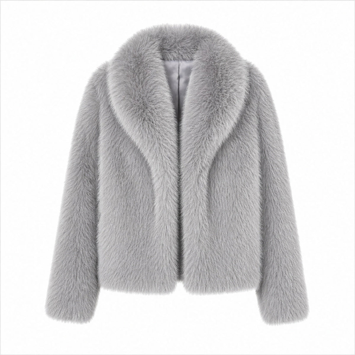 Korte Faux Fur Jas - Lange Mouwen - One Size