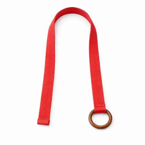 HS Riem - Effen met Houten Gesp - verstelbare pasvorm - 11 kleuren - BACK