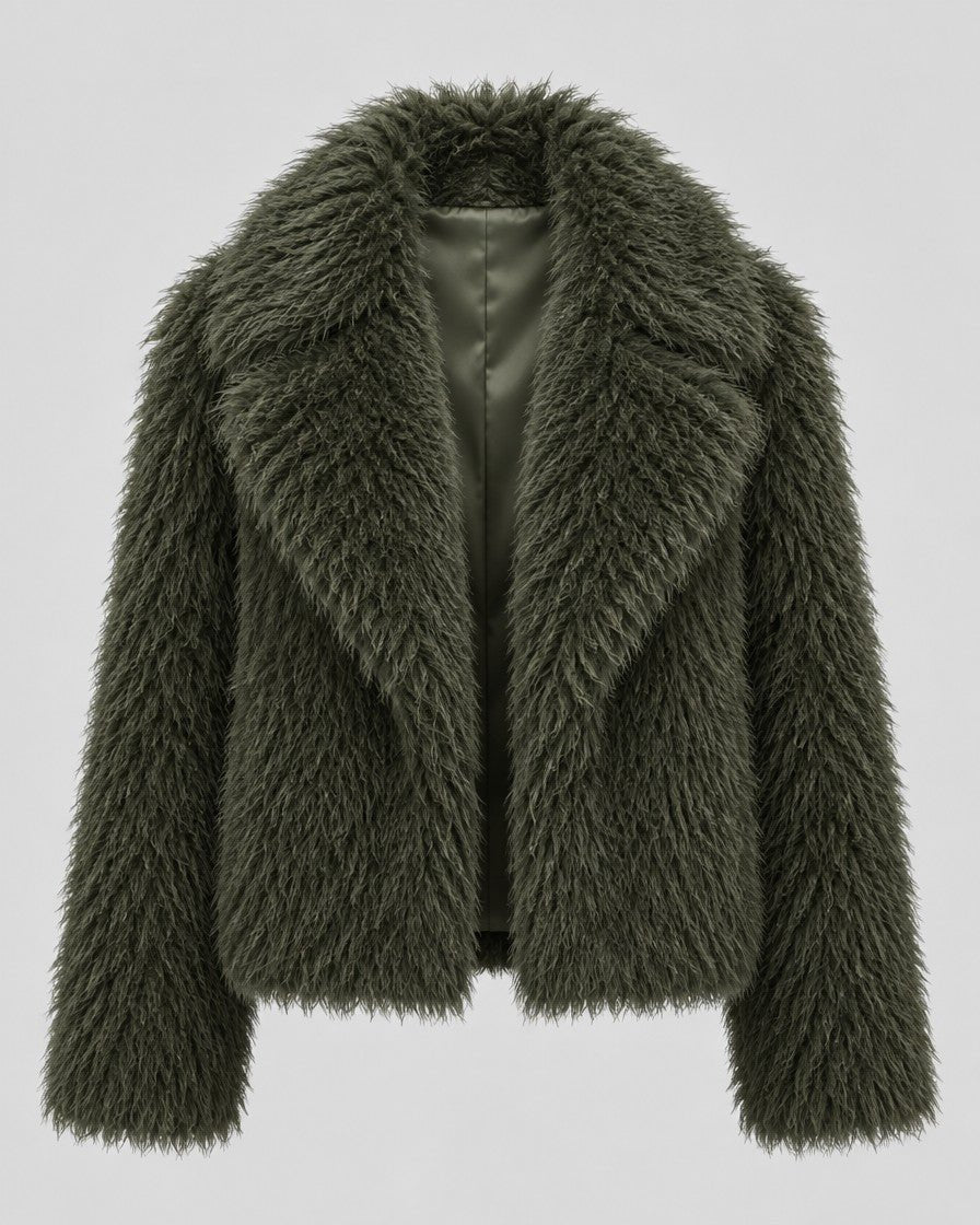 Faux Fur Shaggy Jas