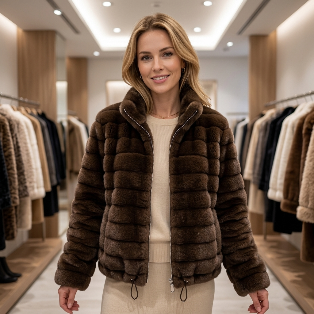 Faux Fur Jas – Model 41148