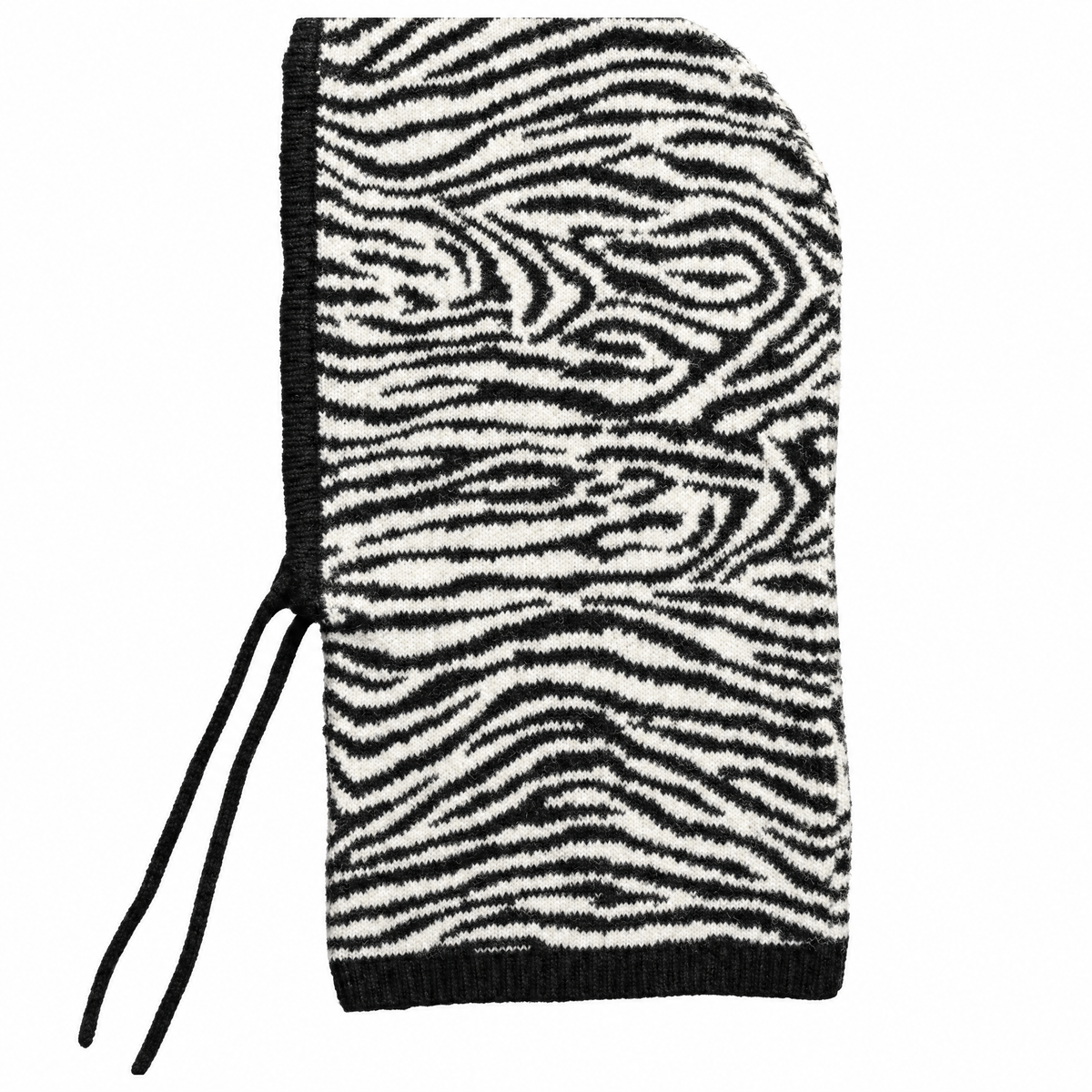 Zebra Gebreide Hood