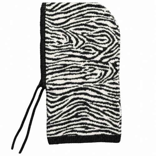 Zebra Gebreide Hood