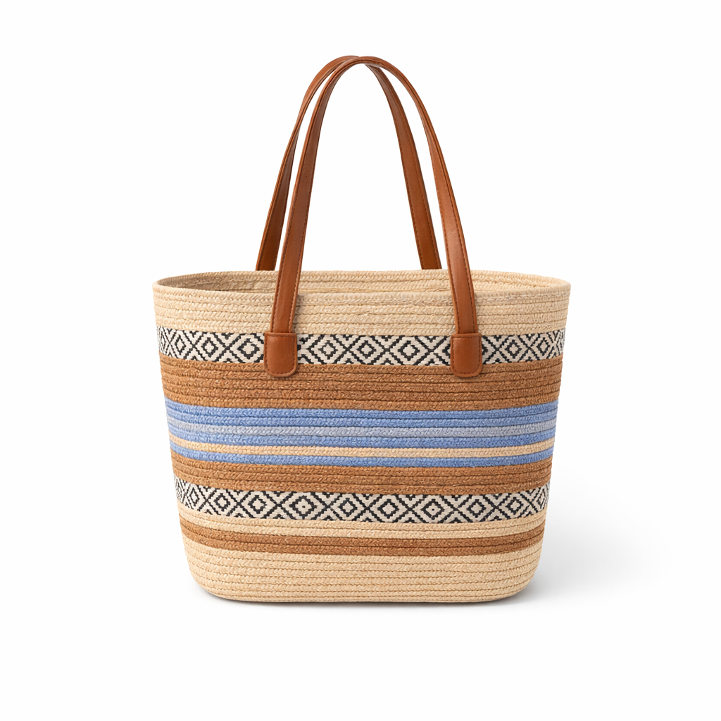 HS Strandsetje - Hoed + Tas - praktisch voor dagelijks gebruik - 5 kleuren - BACK