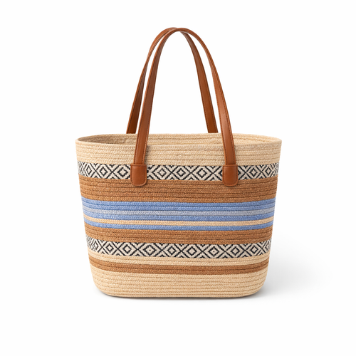 HS Strandsetje - Hoed + Tas - praktisch voor dagelijks gebruik - 5 kleuren - BACK
