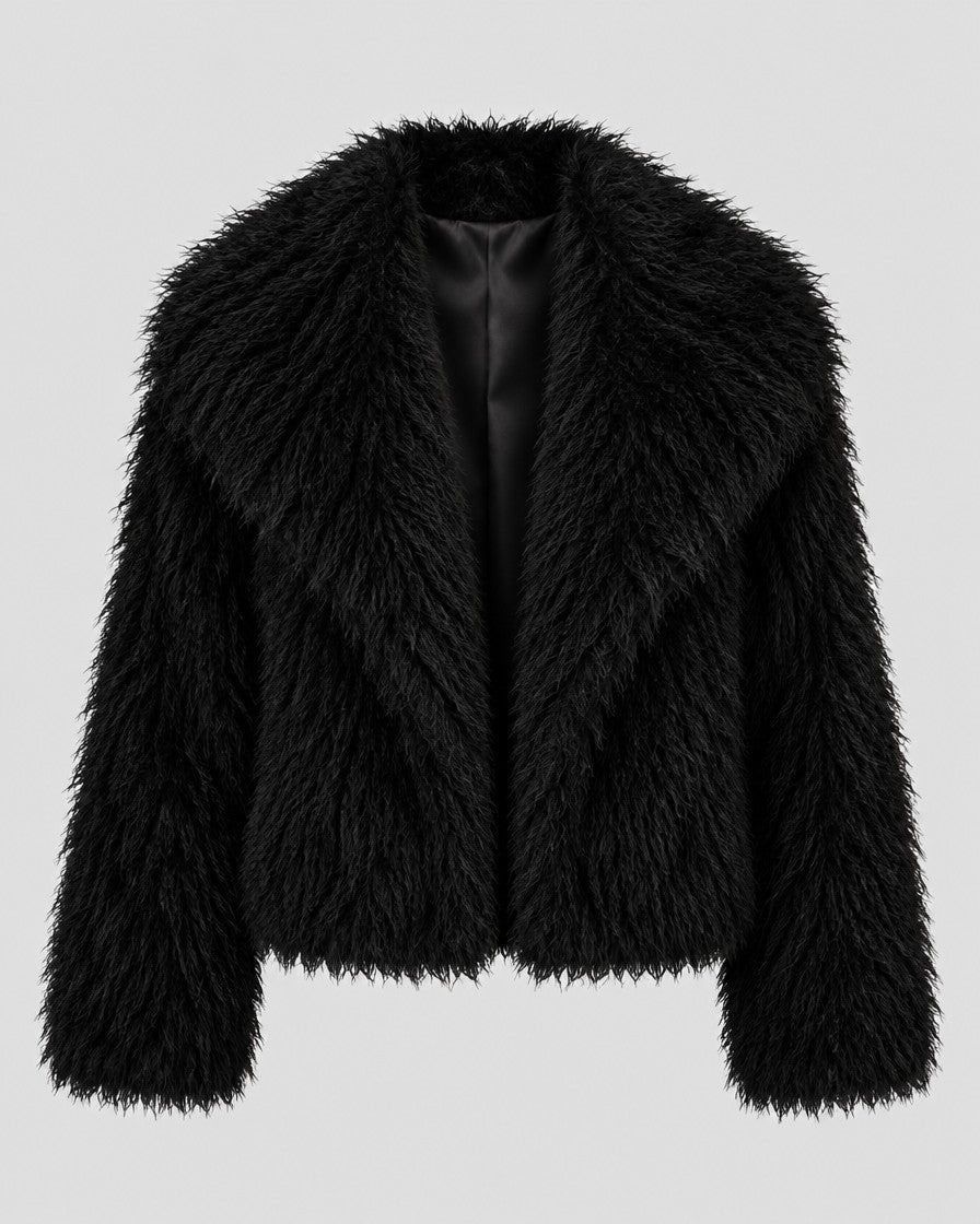 Faux Fur Shaggy Jas