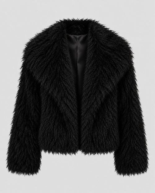 Faux Fur Shaggy Jas