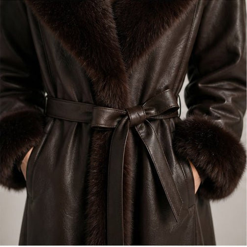 Reversible Jas - Faux Leather & Faux Fur
