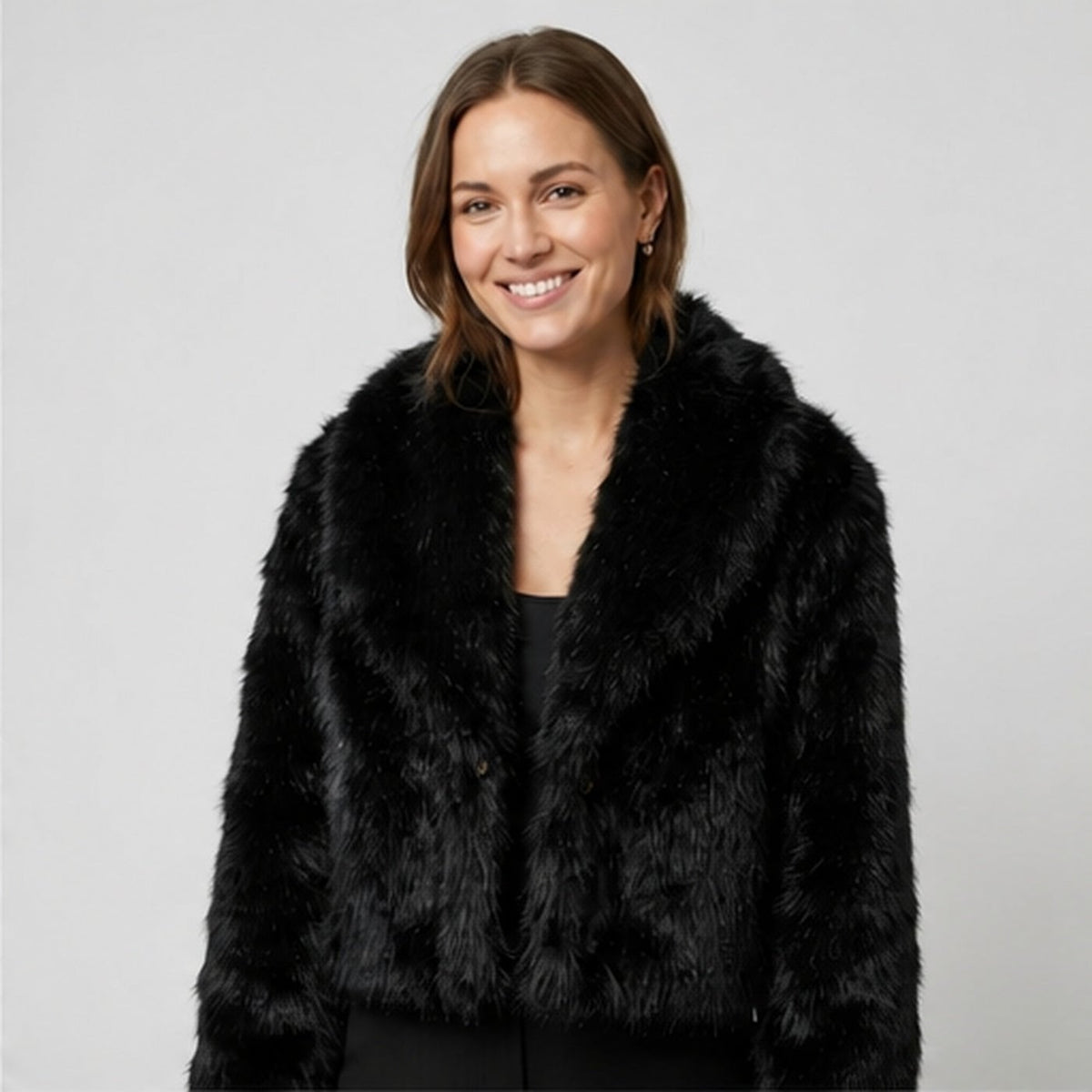 Korte Faux Fur Jas