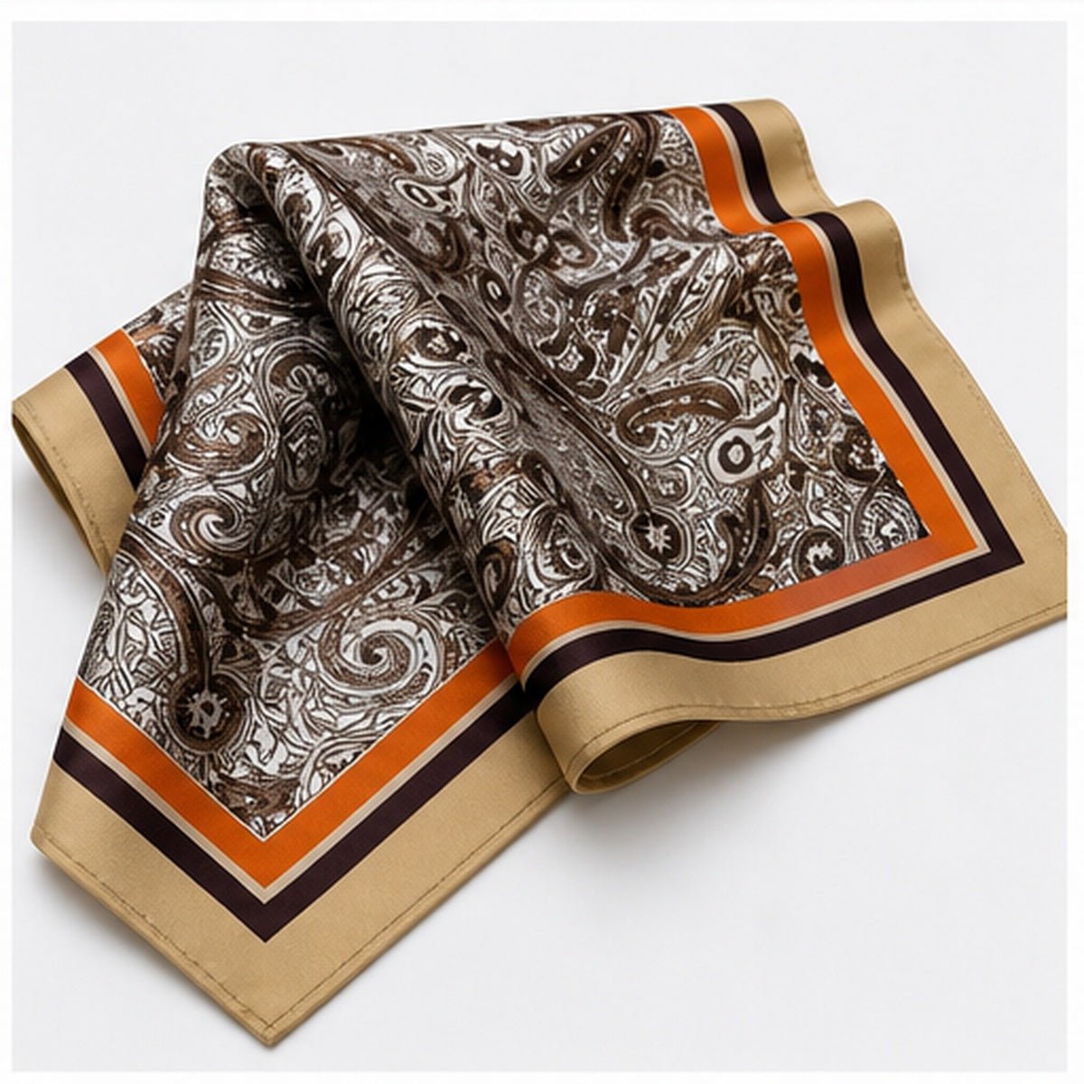 Vierkante Sjaal 70x70 – Ornamentprint