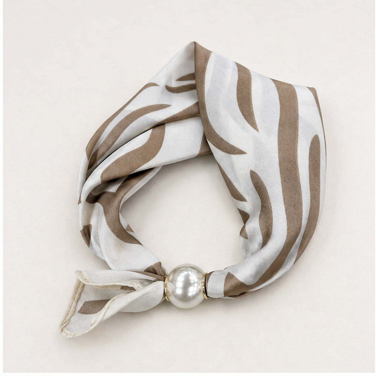 Parelsjaal met Zebraprint