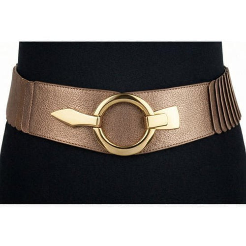 Elastische Tailleriem met Metalen Gesp – Vegan Leer
