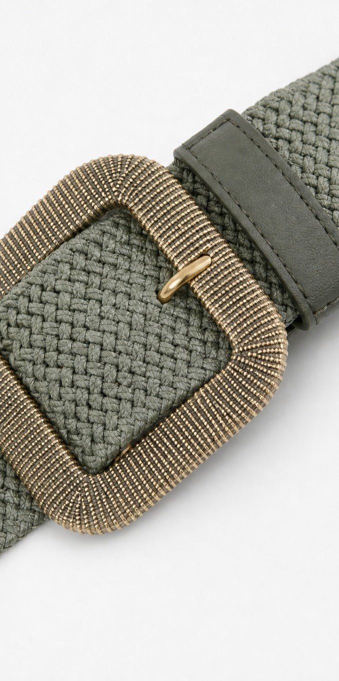 Geweven Riem Vierkante Gesp