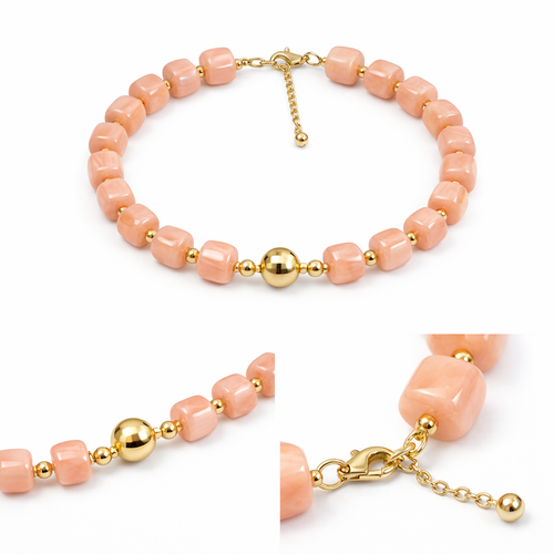 HS Ketting - Met Gouden Touch - statement detail - 14 kleuren - DETAIL