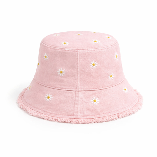 HS Buckethat - Margrietjes - zomerse accessoire - 5 kleuren - BACK