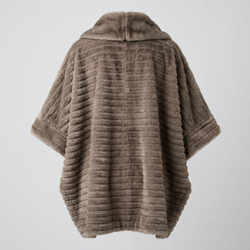 Faux Fur Poncho – Model 41091