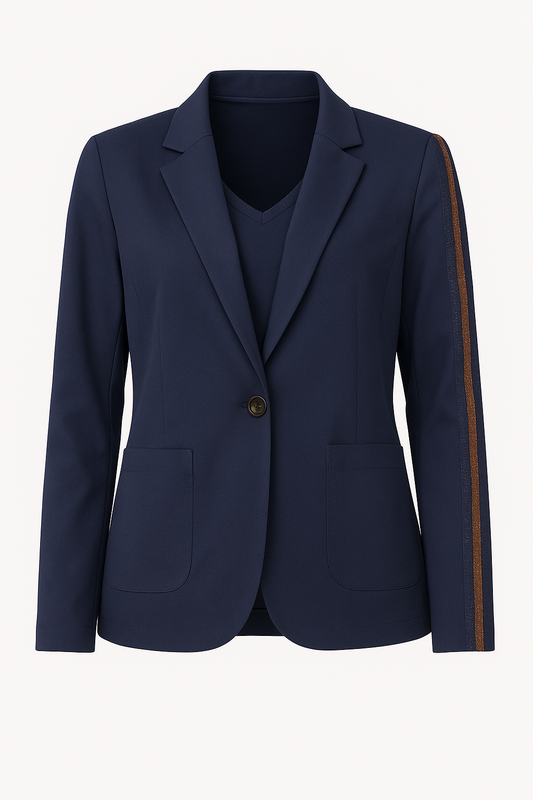 Dames Blazer met Glitterband op Mouw