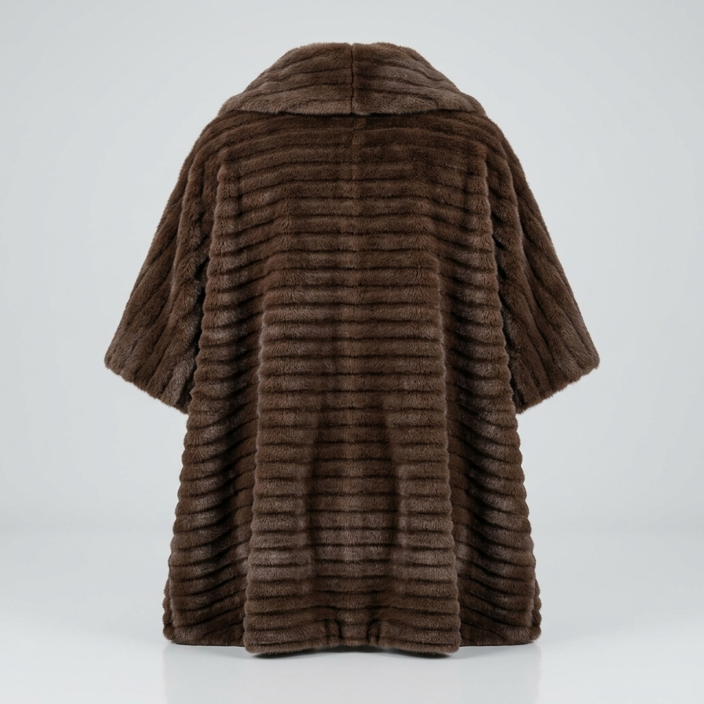 Faux Fur Poncho – Model 41091