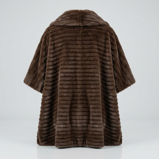Faux Fur Poncho – Model 41091