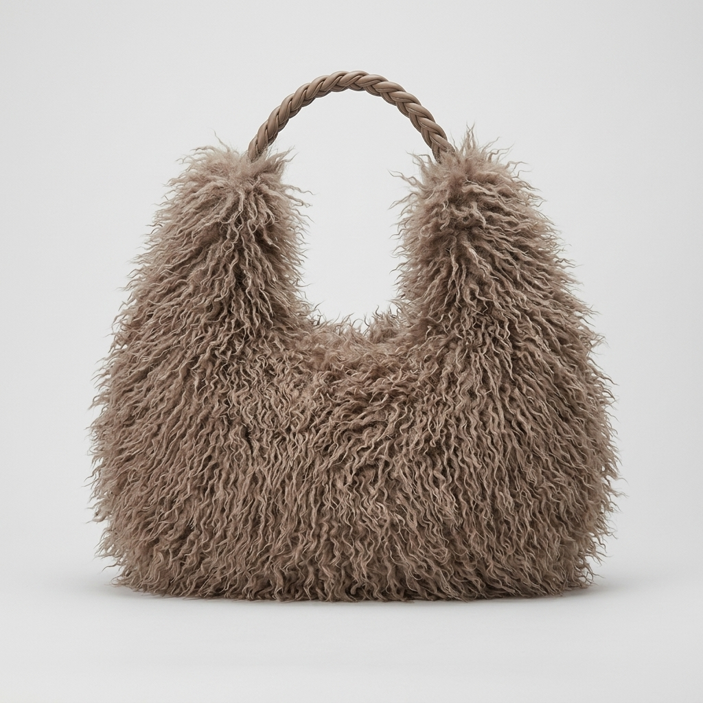 Faux Fur Shaggy Tas