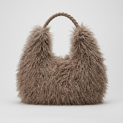 Faux Fur Shaggy Tas