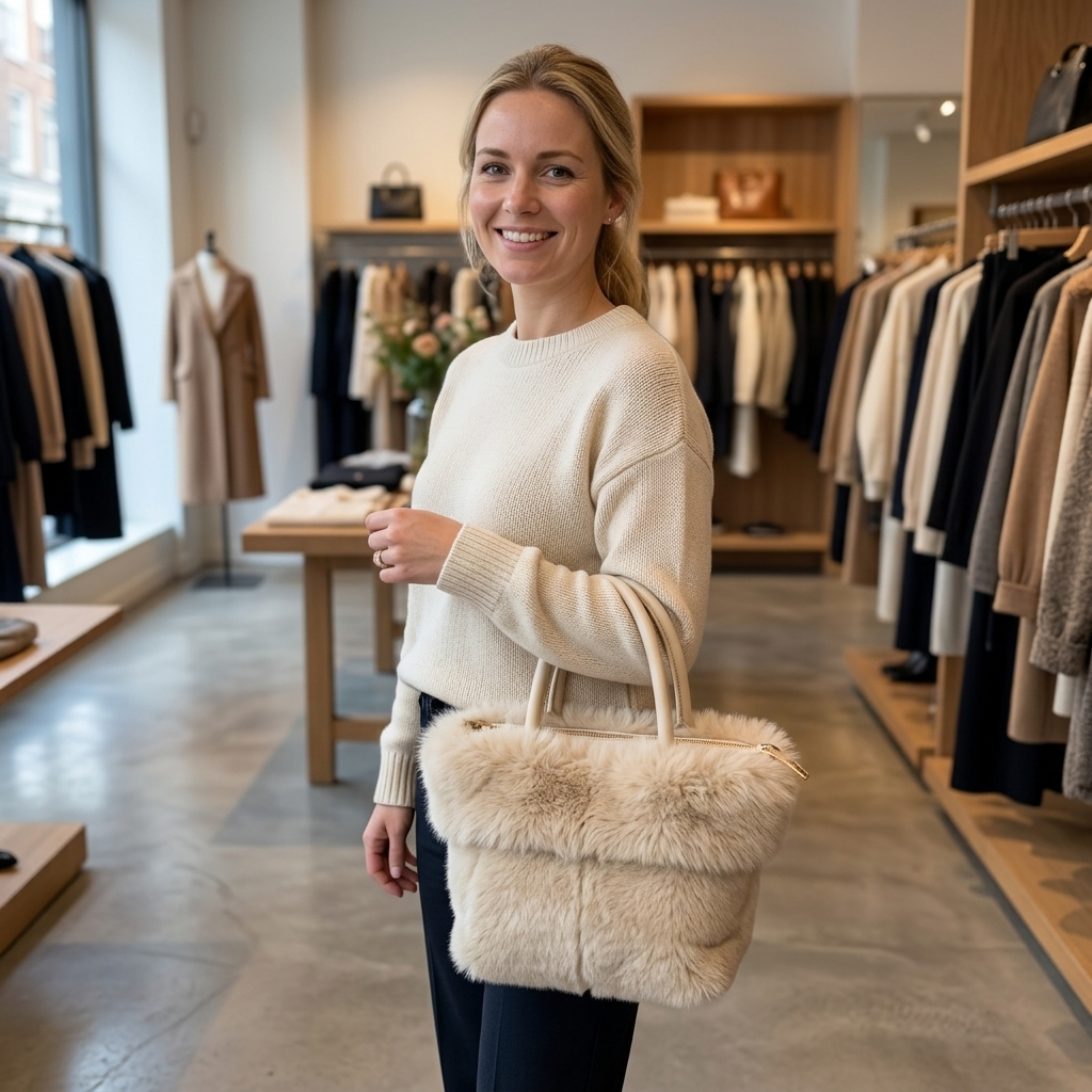 Faux Fur Shopper – Model 15503