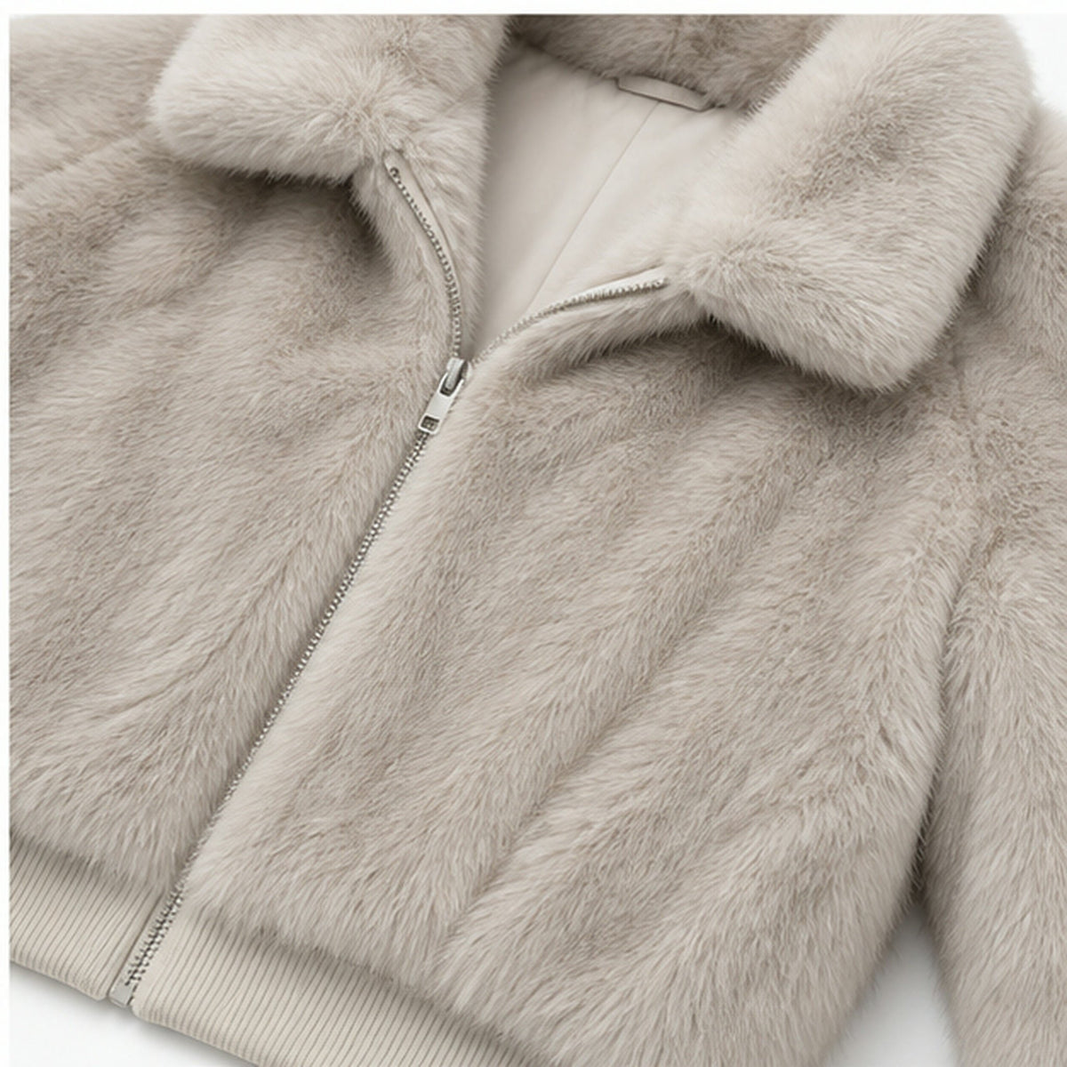 Faux Fur Bomberjas met Elastische Band - One Size