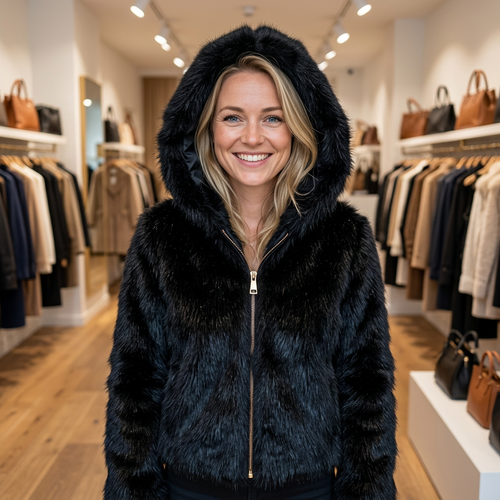 Faux Fur Jas – Model 41185