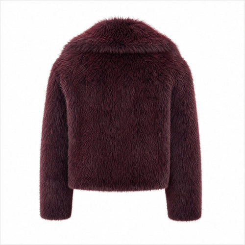 Korte Faux Fur Jas - Lange Mouwen - One Size