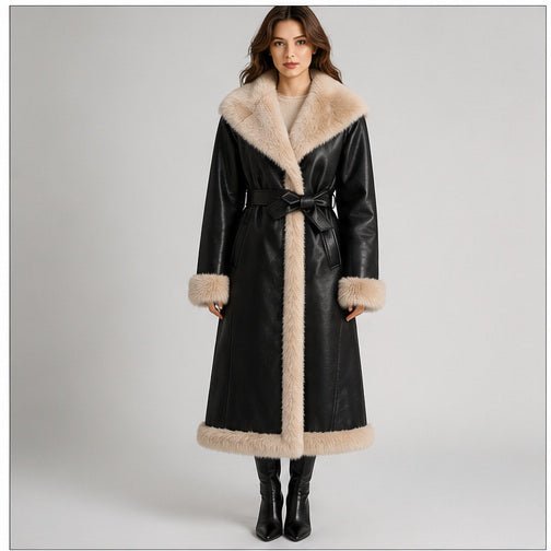 Reversible Jas - Faux Leather & Faux Fur